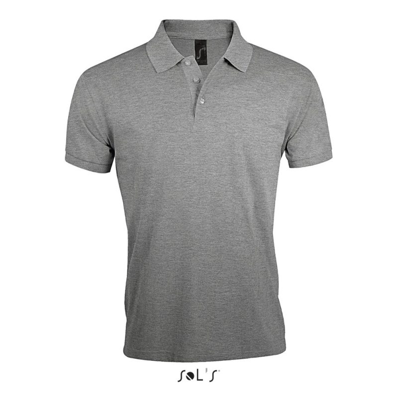 Polo De Polialgodón Para Hombre Prime Men Sols - Gris Mezcla - Sols