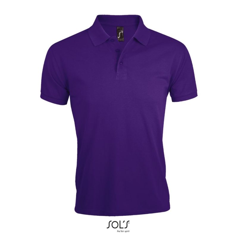 Polo De Polialgodón Para Hombre Prime Men Sols - Morado Oscuro - Sols