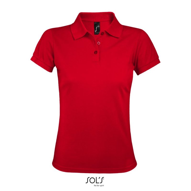 Polo De Polialgodón Para Mujer Prime Women Sols - Rojo - Sols