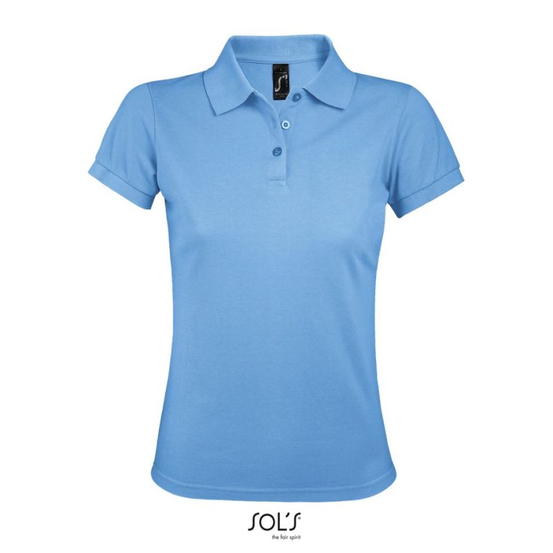 Polo De Polialgodón Para Mujer Prime Women Sols - Azul Cielo - Sols