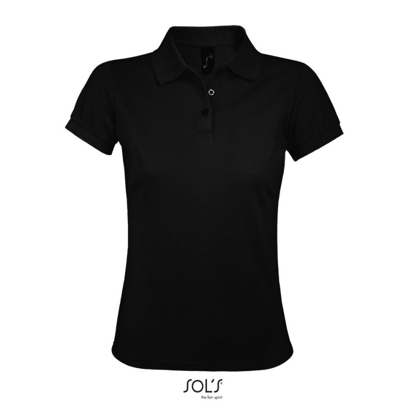 Polo De Polialgodón Para Mujer Prime Women Sols - Negro - Sols