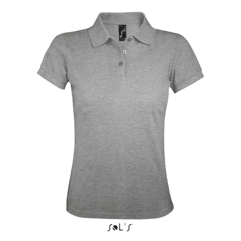 Polo De Polialgodón Para Mujer Prime Women Sols - Gris Mezcla - Sols