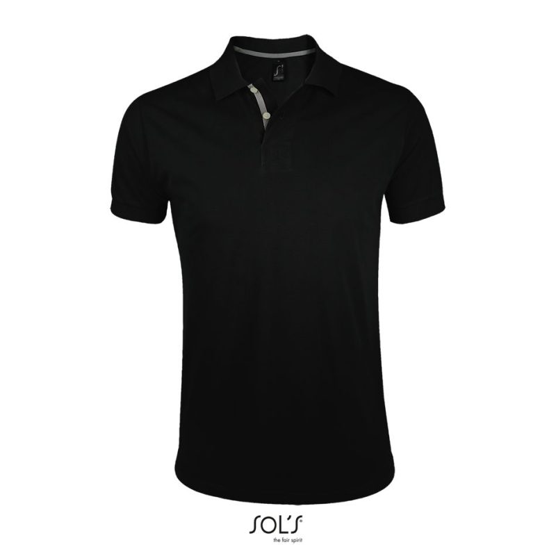 Polo Hombre Portland Men Sols - Negro - Sols