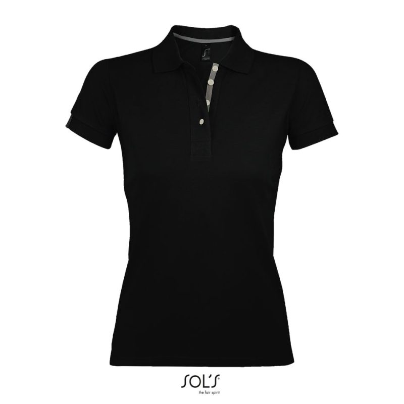 Polo Mujer Portland Women Sols - Negro - Sols