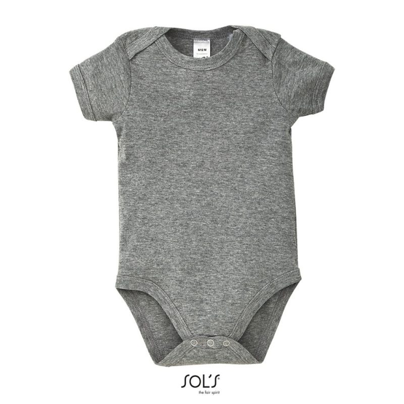 Body Bebé Bambino Sols - Gris Mezcla - Sols