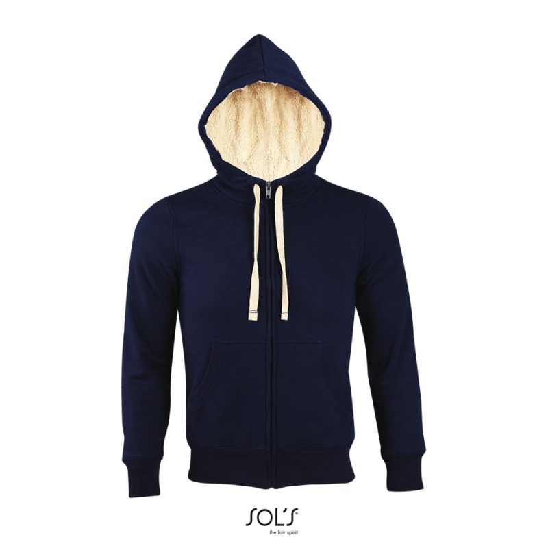 Sudadera Unisex Con Cremallera Estilo "Sherpa" Sherpa Sols - French Marino - Sols