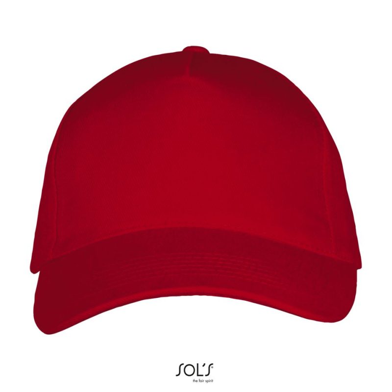 Gorra 5 Paneles Long Beach Sols - Rojo - Sols