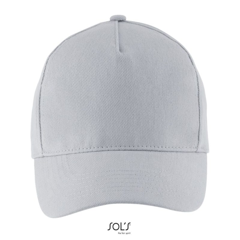 Gorra 5 Paneles Long Beach Sols - Gris Puro - Sols