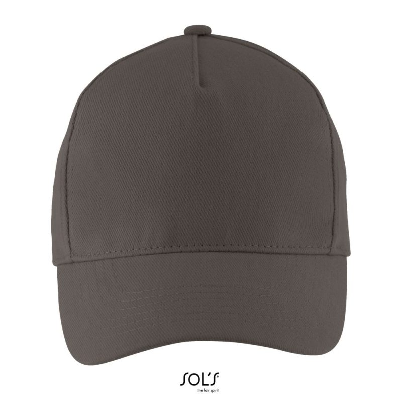 Gorra 5 Paneles Long Beach Sols - Gris Carbon - Sols