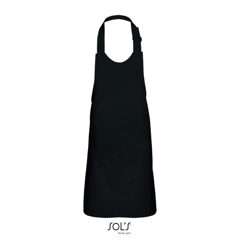 Delantal Niño Con Bolsillo Gala Kids Sols - Negro - Sols