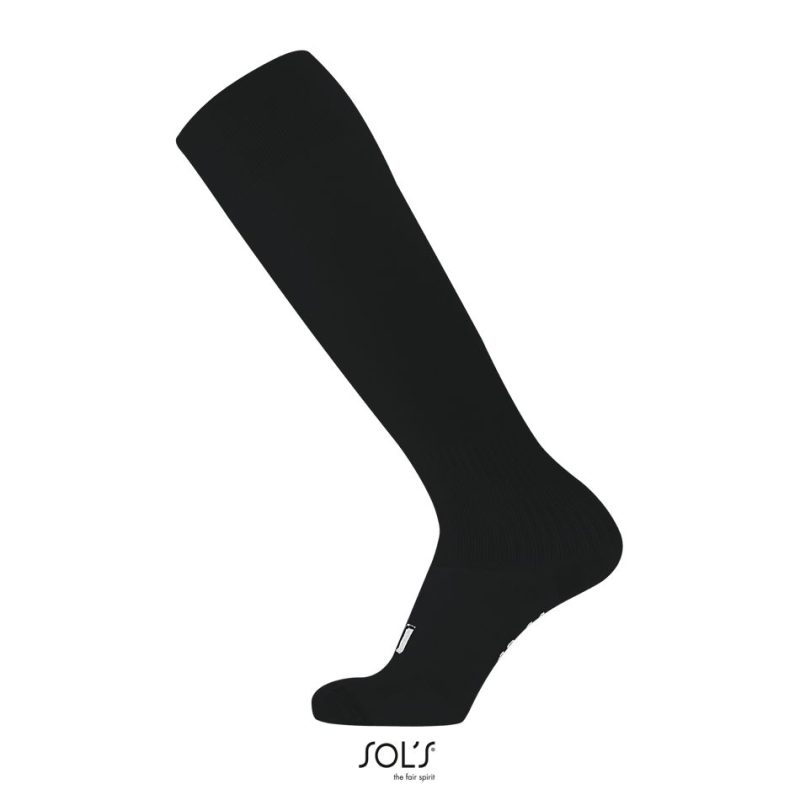 Calcetines De Fútbol Para Adulto Y Niño Soccer Sols - Negro - Sols