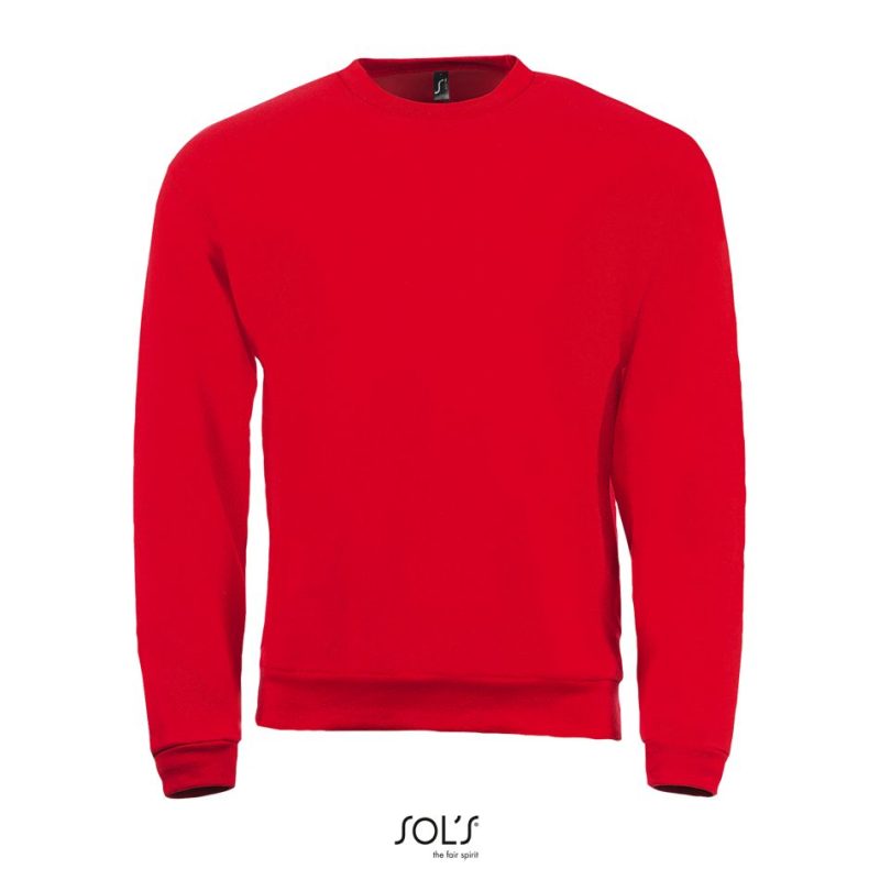 Sudadera De Hombre De Cuello Redondo Spider Sols - Rojo - Sols