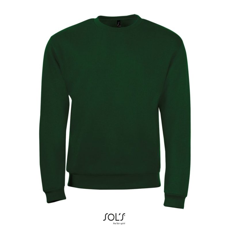 Sudadera De Hombre De Cuello Redondo Spider Sols - Verde Botella - Sols