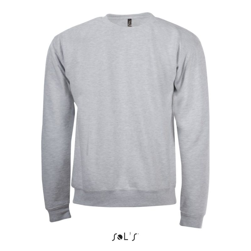 Sudadera De Hombre De Cuello Redondo Spider Sols - Gris Mezcla - Sols