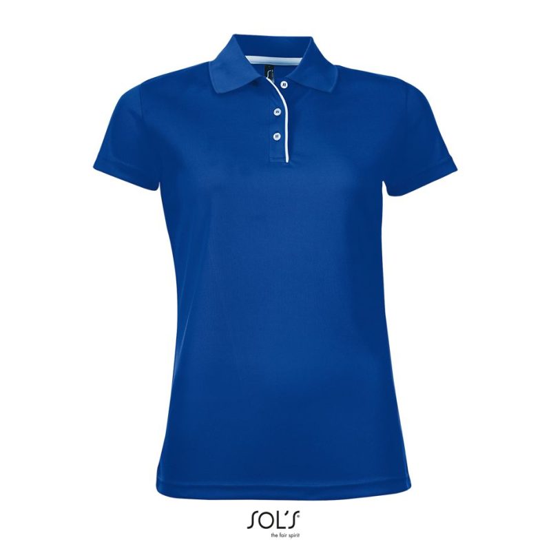 Polo De Deporte Para Mujer Performer Women Sols - Azul Royal - Sols