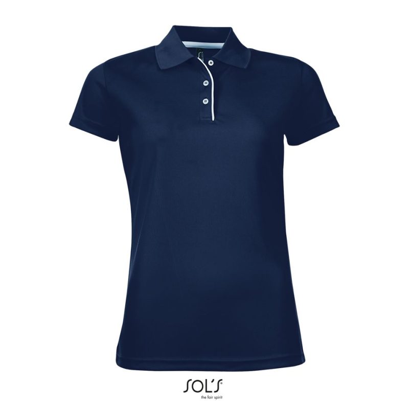 Polo De Deporte Para Mujer Performer Women Sols - French Marino - Sols