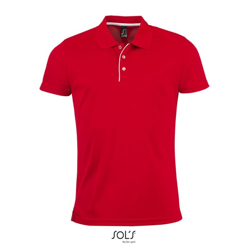 Polo De Deporte Para Hombre Performer Men Sols - Rojo - Sols