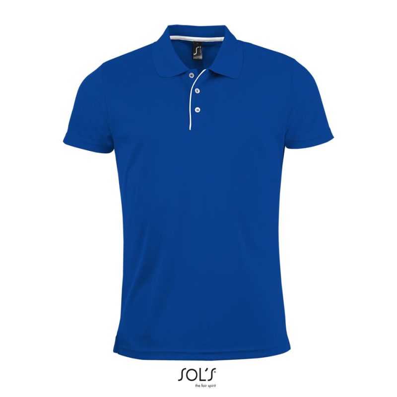 Polo De Deporte Para Hombre Performer Men Sols - Azul Royal - Sols
