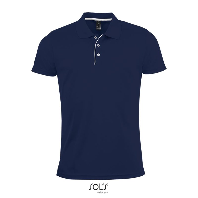 Polo De Deporte Para Hombre Performer Men Sols - French Marino - Sols