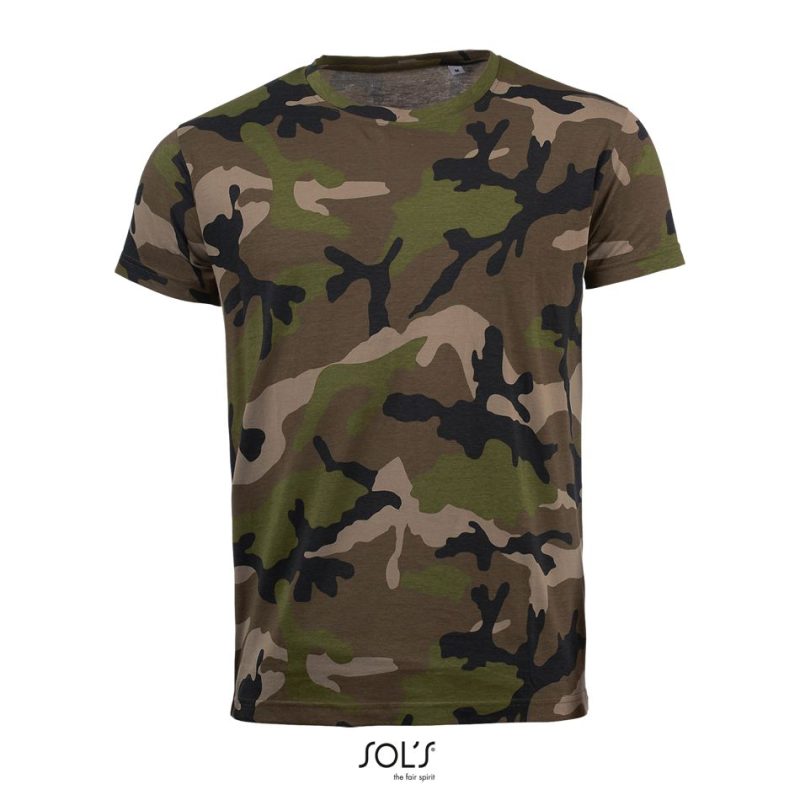 Camiseta Hombre Cuello Redondo Camo Men Sols - Camo - Sols
