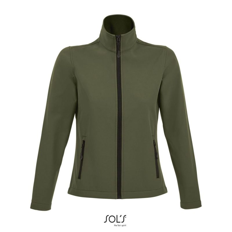 Softshell Con Cremallera Para Mujer Race Women Sols - Army - Sols