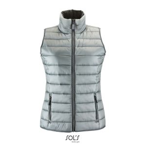 Chaleco Ligero Para Mujer Wave Women Sols - Gris Metálico - Sols