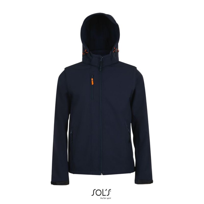 Softshell Con Capucha Y Mangas Extraibles Transformer Sols - French Marino - Sols