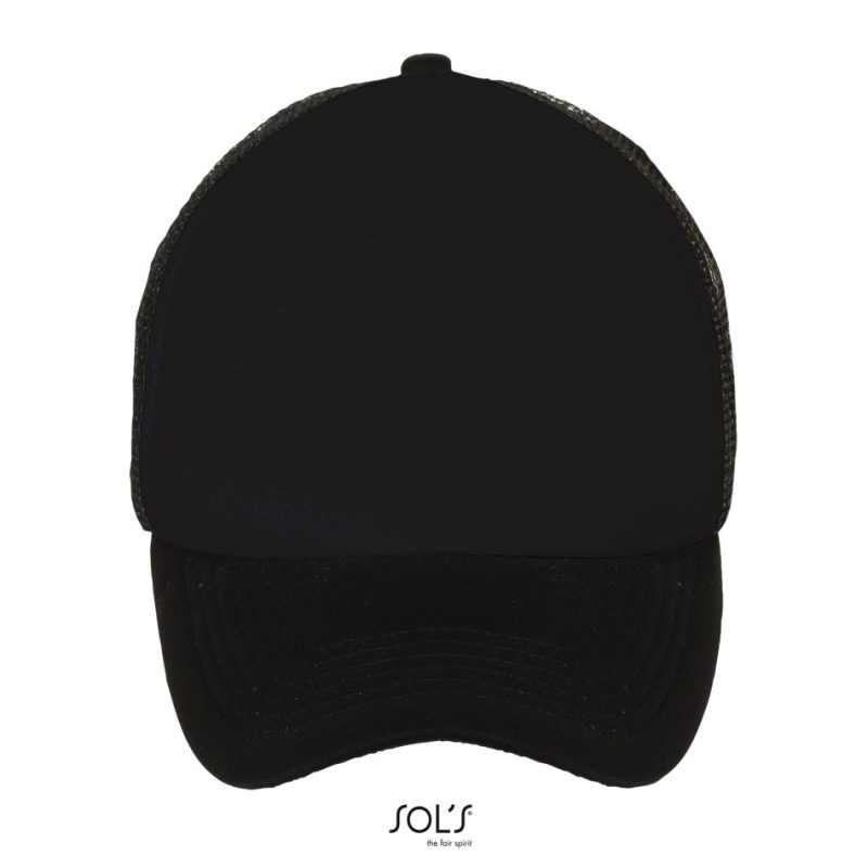 Gorra De Malla De 5 Paneles Bubble Sols - Negro - Sols