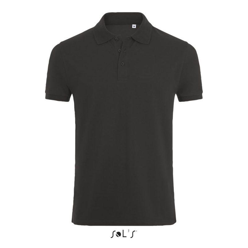 Polo Algodón - Elastano Para Hombre Phoenix Men Sols - Antracita Mezcla - Sols