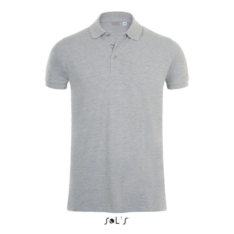Polo Algodón - Elastano Para Hombre Phoenix Men Sols - Gris Mezcla - Sols