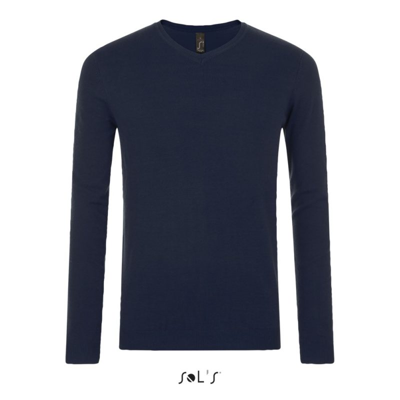 Jersey De Cuello Pico Para Hombre Glory Men Sols - French Marino - Sols