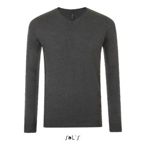 Jersey De Cuello Pico Para Hombre Glory Men Sols - Antracita Mezcla - Sols