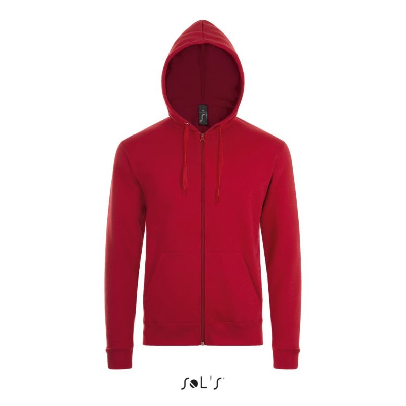 Sudadera Con Cremallera Unisex Stone Sols - Rojo - Sols