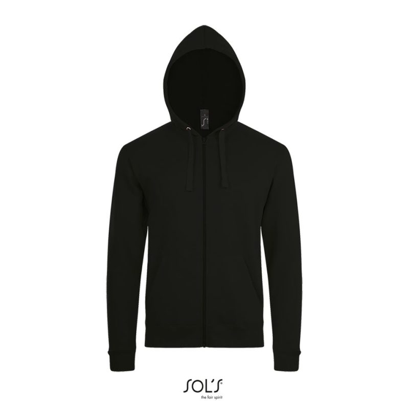 Sudadera Con Cremallera Unisex Stone Sols - Negro - Sols