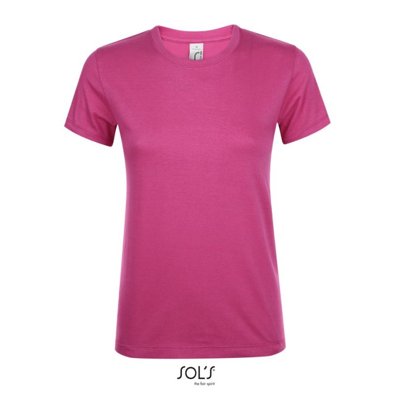 Camiseta De Mujer Cuello Redondo Regent Women Sols - Rosa Orquídea - Sols