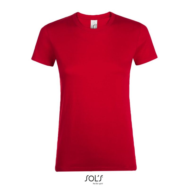 Camiseta De Mujer Cuello Redondo Regent Women Sols - Rojo - Sols