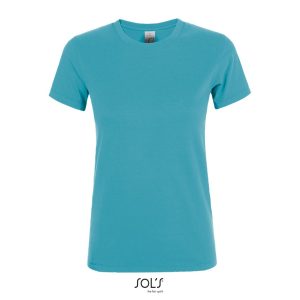 Camiseta De Mujer Cuello Redondo Regent Women Sols - Azul Atolón - Sols