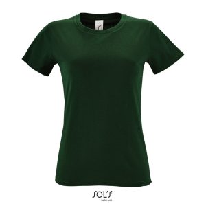Camiseta De Mujer Cuello Redondo Regent Women Sols - Verde Botella - Sols