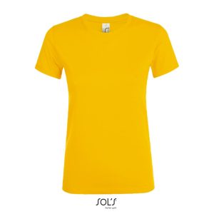 Camiseta De Mujer Cuello Redondo Regent Women Sols - Amarillo - Sols