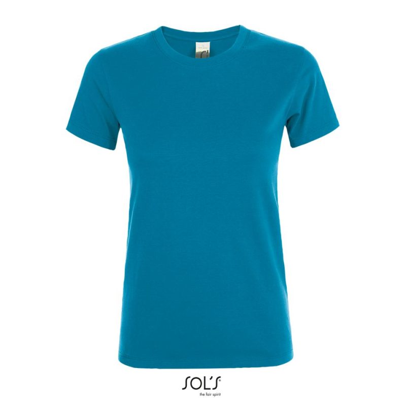 Camiseta De Mujer Cuello Redondo Regent Women Sols - Aqua - Sols