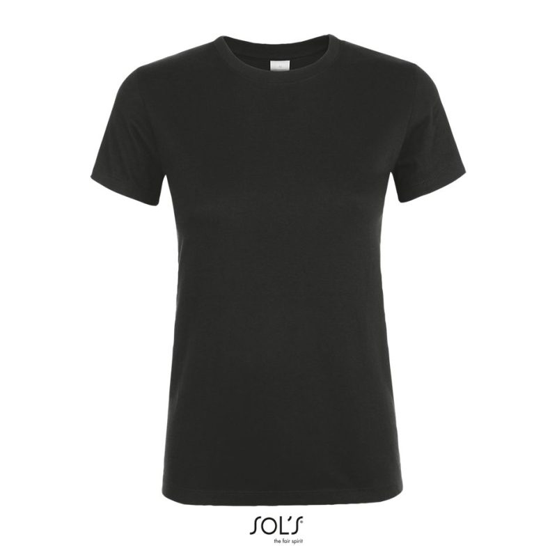 Camiseta De Mujer Cuello Redondo Regent Women Sols - Gris Oscuro - Sols