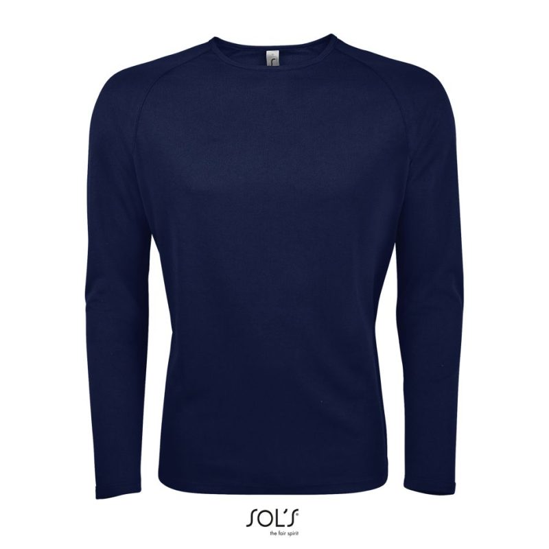 Camiseta De Deporte De Manga Larga De Hombre Sporty Lsl Men Sols - French Marino - Sols