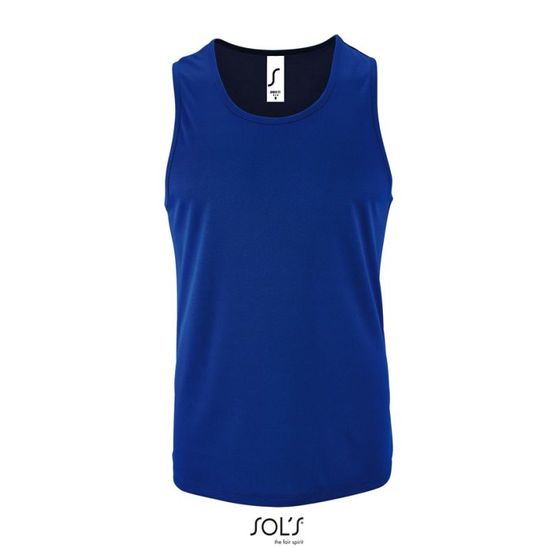 Camiseta De Tirantes De Deporte De Hombre Sporty Tt Men Sols - Azul Royal - Sols