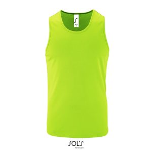 Camiseta De Tirantes De Deporte De Hombre Sporty Tt Men Sols - Verde Neón - Sols