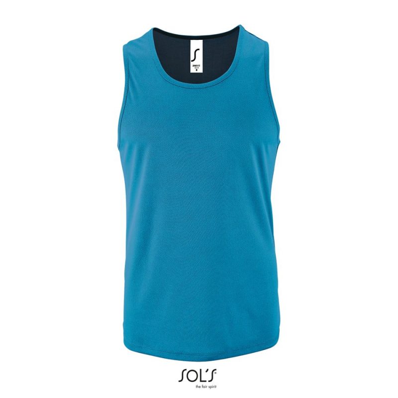 Camiseta De Tirantes De Deporte De Hombre Sporty Tt Men Sols - Aqua - Sols