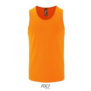 Camiseta De Tirantes De Deporte De Hombre Sporty Tt Men Sols - Naranja Fluor - Sols