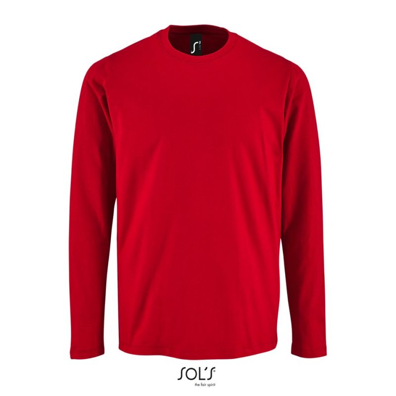 Camiseta De Manga Larga De Hombre Imperial Lsl Men Sols - Rojo - Sols