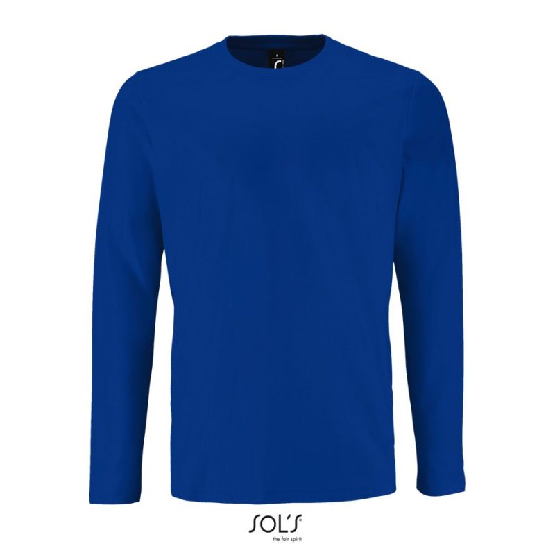 Camiseta De Manga Larga De Hombre Imperial Lsl Men Sols - Azul Royal - Sols
