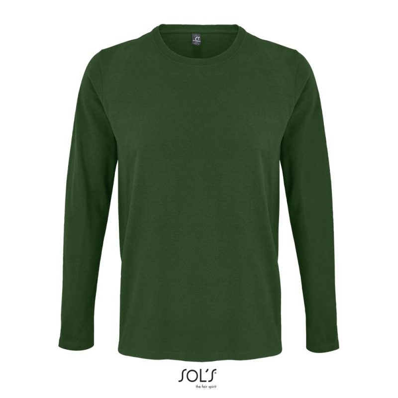 Camiseta De Manga Larga De Hombre Imperial Lsl Men Sols - Verde Botella - Sols