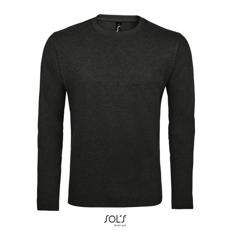 Camiseta De Manga Larga De Hombre Imperial Lsl Men Sols - Antracita Mezcla - Sols